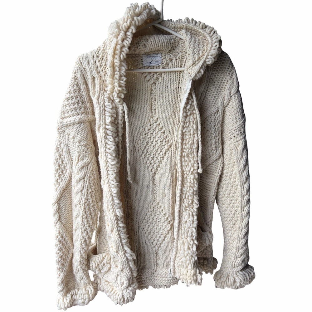 Elegant Cream Knit Cardigan
